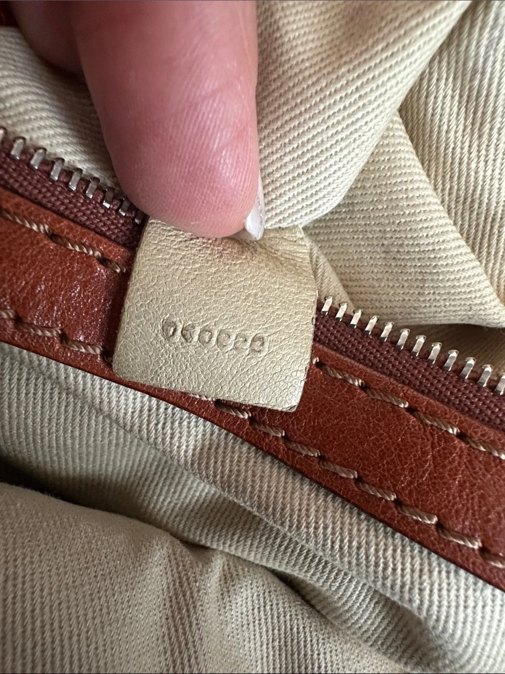 Chloé Two-Tone Leather Satchel in Rust and Taupe